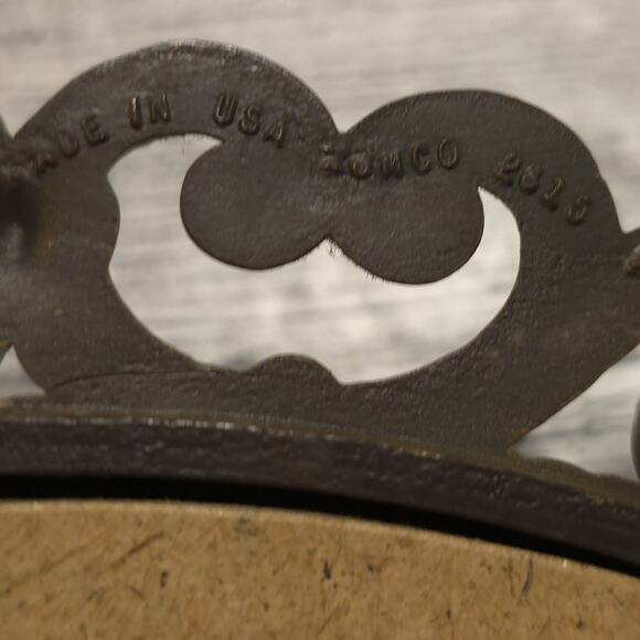 Vintage 1978 Homco Boho 9-5/8" Oval Mirror Faux Rattan Resin Wicker Set of 2 - Picture 6 of 8